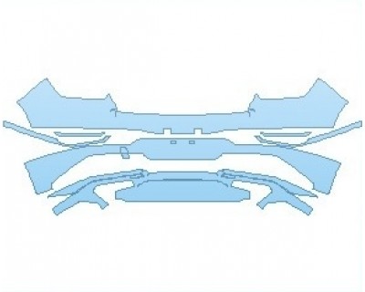 PAINT PROTECTION KIT - 2024 GENESIS GV80 2.5T AWD REAR BUMPER - PRECUT PPF CLEAR BRA WRAP