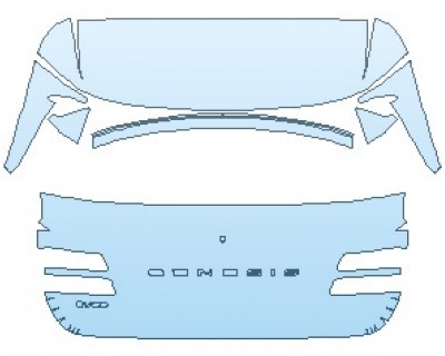 PAINT PROTECTION KIT - 2024 GENESIS GV80 2.5T AWD REAR HATCH WITH GENESIS LETTERS GV80 EMBLEM - PRECUT PPF CLEAR BRA WRAP