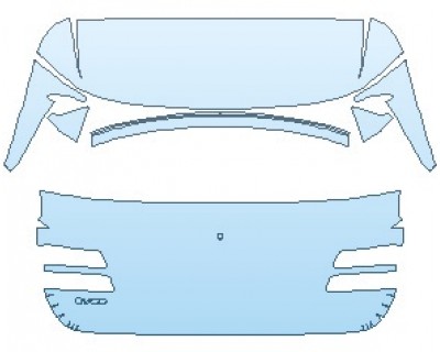 PAINT PROTECTION KIT - 2024 GENESIS GV80 2.5T AWD REAR HATCH WITH GV80 EMBLEM - PRECUT PPF CLEAR BRA WRAP