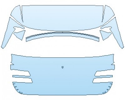 PAINT PROTECTION KIT - 2024 GENESIS GV80 2.5T AWD REAR HATCH - PRECUT PPF CLEAR BRA WRAP