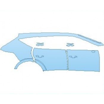 PAINT PROTECTION KIT - 2023 GENESIS GV80 2.5T RWD REAR QUARTER & DOORS RIGHT - PRECUT PPF CLEAR BRA WRAP