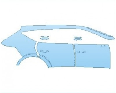 PAINT PROTECTION KIT - 2024 GENESIS GV80 2.5T AWD REAR QUARTER & DOORS RIGHT - PRECUT PPF CLEAR BRA WRAP