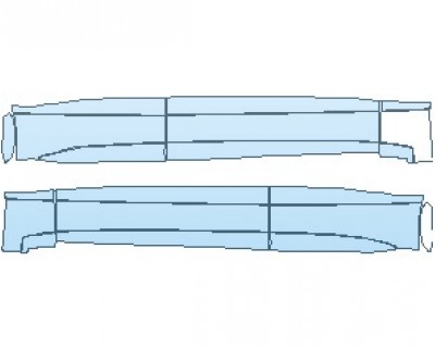 PAINT PROTECTION KIT - 2024 GENESIS GV80 2.5T AWD ROCKER PANELS - PRECUT PPF CLEAR BRA WRAP
