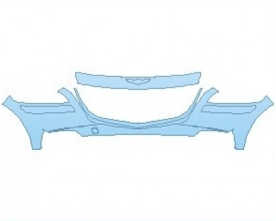 PAINT PROTECTION KIT - 2024 GENESIS GV80 2.5T AWD BUMPER UPPER - PRECUT PPF CLEAR BRA WRAP