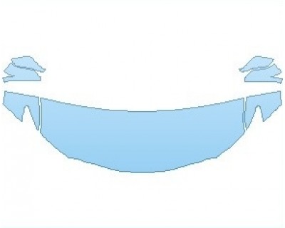 PAINT PROTECTION KIT - 2023 TOYOTA CAMRY TRD HOOD (NO WRAPPED EDGES) - PRECUT PPF CLEAR BRA WRAP