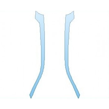 PAINT PROTECTION KIT - 2025 BMW IX SHADOWLINE A PILLARS - PRECUT PPF CLEAR BRA WRAP