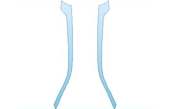 PAINT PROTECTION KIT - 2026 BMW IX SHADOWLINE A PILLARS - PRECUT PPF CLEAR BRA WRAP