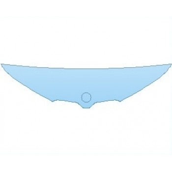 PAINT PROTECTION KIT - 2025 BMW IX BMW I SIGNATURE BLUE HOOD 18 INCH (NO WRAPPED EDGES) - PRECUT PPF CLEAR BRA WRAP