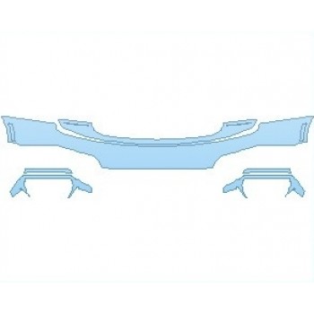 PAINT PROTECTION KIT - 2025 BMW IX BMW I SIGNATURE BLUE REAR BUMPER - PRECUT PPF CLEAR BRA WRAP