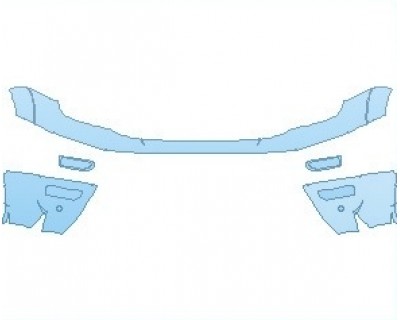 2023 NISSAN TITAN PLATINUM RESERVE BUMPER WITH SENSORS