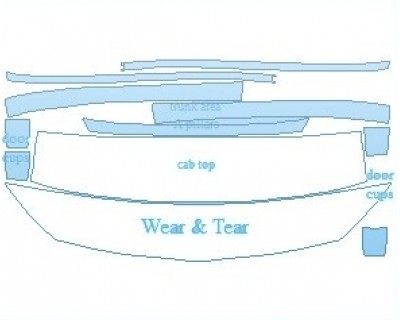 PAINT PROTECTION KIT - 2020 MERCEDES CLS CLASS 450 COMMON WEAR AREA KIT AREAS - INVISIBLEMASK - 3M PAINT PROTECTION