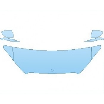 PAINT PROTECTION KIT - 2022 MERCEDES S CLASS 580 AMG LINE SEDAN HOOD (NO WRAPPED EDGES) - PRECUT PPF CLEAR BRA WRAP