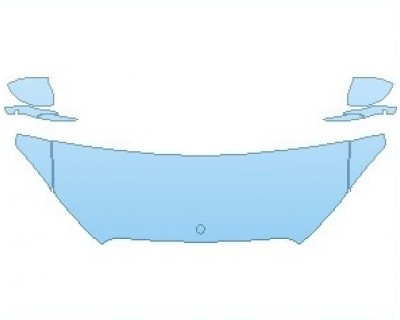 PAINT PROTECTION KIT - 2022 MERCEDES S CLASS 580 AMG LINE SEDAN HOOD (NO WRAPPED EDGES) - PRECUT PPF CLEAR BRA WRAP