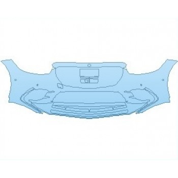PAINT PROTECTION KIT - 2022 MERCEDES S CLASS 580 AMG LINE SEDAN BUMPER WITH SENSORS - PRECUT PPF CLEAR BRA WRAP