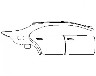 2022 MERCEDES S CLASS 580 AMG LINE SEDAN REAR QUARTER PANEL AND DOORS RIGHT SIDE
