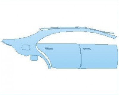 PAINT PROTECTION KIT - 2022 MERCEDES S CLASS 580 AMG LINE SEDAN REAR QUARTER PANEL AND DOORS RIGHT SIDE - PRECUT PPF CLEAR BRA WRAP