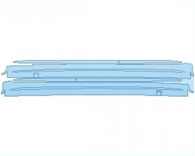 PAINT PROTECTION KIT - 2022 MERCEDES S CLASS 580 AMG LINE SEDAN ROCKER PANELS - PRECUT PPF CLEAR BRA WRAP