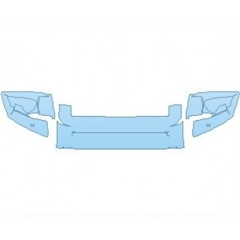 PAINT PROTECTION KIT - 2022 LAND ROVER DEFENDER X-DYNAMIC 90 (2 DOOR) BUMPER - PRECUT PPF CLEAR BRA WRAP