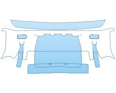 2021 LAND ROVER DEFENDER X-DYNAMIC 90 (2 DOOR) REAR BUMPER WITH BRIGHT REAR SCUFF PLATE