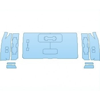 PAINT PROTECTION KIT - 2022 LAND ROVER DEFENDER X-DYNAMIC 90 (2 DOOR) TAILGATE AND REAR CORNERS - PRECUT PPF CLEAR BRA WRAP