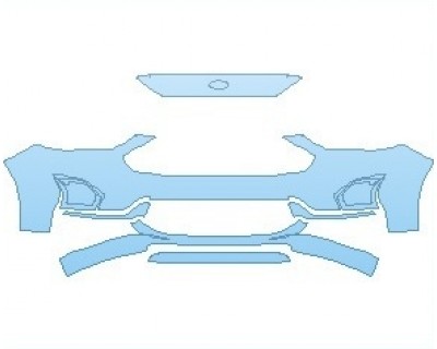 2023 FORD FUSION SEL BUMPER WITHOUT LICENSE PLATE