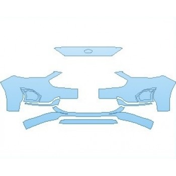 PAINT PROTECTION KIT - 2023 FORD FUSION ENERGI TITANIUM BUMPER WITH LICENSE PLATE - PRECUT PPF CLEAR BRA WRAP