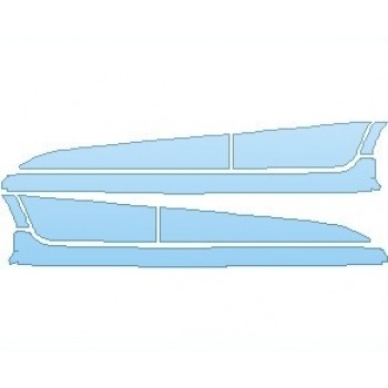 PAINT PROTECTION KIT - 2021 CHEVROLET SONIC PREMIER WITH RS PACKAGE SEDAN ROCKER PANELS - PRECUT PPF CLEAR BRA WRAP