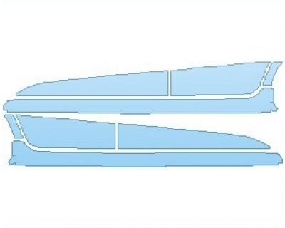 PAINT PROTECTION KIT - 2021 CHEVROLET SONIC PREMIER WITH RS PACKAGE SEDAN ROCKER PANELS - PRECUT PPF CLEAR BRA WRAP