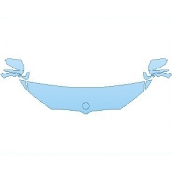 Precut PPF Kit – Clear Bra Paint Protection Film PAINT PROTECTION KIT - 2019 BMW 5 SERIES 530E M-SPORT SEDAN HOOD 18 INCH WRAPPED EDGES - PRECUT PPF CLEAR BRA WRAP