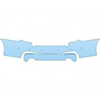 PAINT PROTECTION KIT - 2019 BMW 5 SERIES 530E M-SPORT SEDAN REAR DOORS - PRECUT PPF CLEAR BRA WRAP