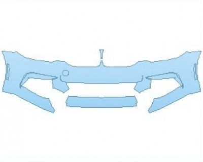 Precut PPF Kit – Clear Bra Paint Protection Film PAINT PROTECTION KIT - 2019 BMW 5 SERIES 530E M-SPORT SEDAN BUMPER WITH SENSORS - PRECUT PPF CLEAR BRA WRAP