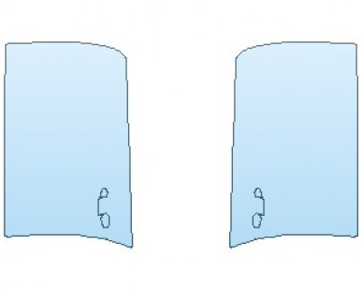 PAINT PROTECTION KIT - 2020 BMW 5 SERIES 530E M-SPORT SEDAN FRONT DOORS - INVISIBLEMASK - 3M PAINT PROTECTION