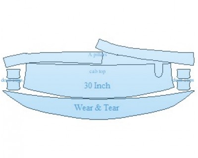 PAINT PROTECTION KIT - 2023 CHEVROLET SUBURBAN LT COMMON WEAR AREA KIT - PRECUT PPF CLEAR BRA WRAP