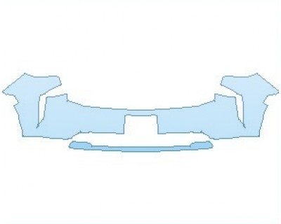 PAINT PROTECTION KIT - 2023 CHEVROLET SUBURBAN LT BUMPER WITH LICENSE PLATE - PRECUT PPF CLEAR BRA WRAP