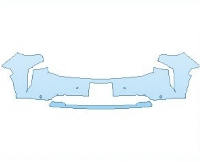 PAINT PROTECTION KIT - 2023 CHEVROLET SUBURBAN LT BUMPER WITH SENSORS & LICENSE PLATE - PRECUT PPF CLEAR BRA WRAP