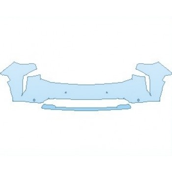 PAINT PROTECTION KIT - 2022 CHEVROLET SUBURBAN PREMIER BUMPER WITH SENSORS - PRECUT PPF CLEAR BRA WRAP