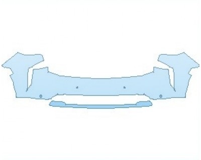 PAINT PROTECTION KIT - 2023 CHEVROLET SUBURBAN LT BUMPER WITH SENSORS - PRECUT PPF CLEAR BRA WRAP