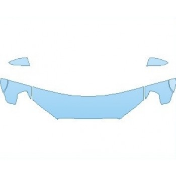 PAINT PROTECTION KIT - 2022 TOYOTA 4RUNNER LIMITED HOOD 18 INCH (WRAPPED EDGES) - PRECUT PPF CLEAR BRA WRAP