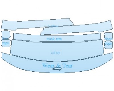 PAINT PROTECTION KIT - 2025 JEEP GRAND CHEROKEE L LIMITED COMMON WEAR AREA KIT - PRECUT PPF CLEAR BRA WRAP