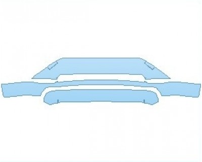 PAINT PROTECTION KIT - 2021 TOYOTA RAV4 XSE HYBRID BUMPER LOWER WITH TOW HOLES - PRECUT PPF CLEAR BRA WRAP