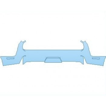 PAINT PROTECTION KIT - 2024 DODGE CHALLENGER GT AWD REAR BUMPER - PRECUT PPF CLEAR BRA WRAP