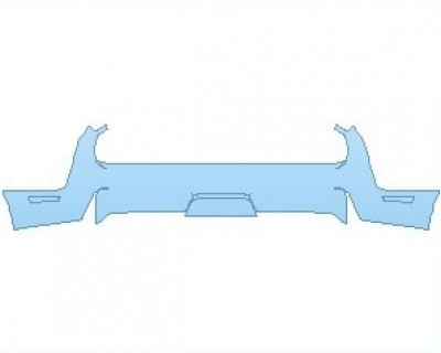 PAINT PROTECTION KIT - 2024 DODGE CHALLENGER GT AWD REAR BUMPER - PRECUT PPF CLEAR BRA WRAP