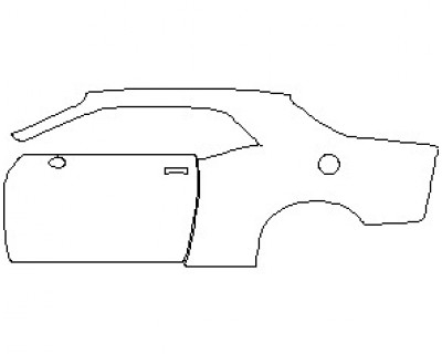 2023 DODGE CHALLENGER GT AWD REAR QUARTER PANEL & DOOR LEFT