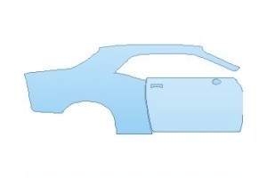 2027 DODGE CHALLENGER GT REAR QUARTER PANEL & DOOR RIGHT