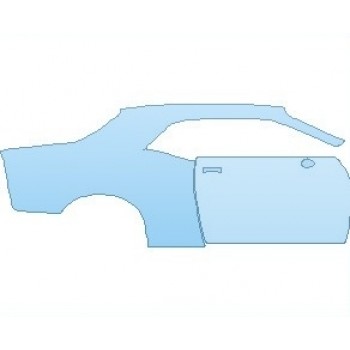 PAINT PROTECTION KIT - 2024 DODGE CHALLENGER GT AWD REAR QUARTER PANEL & DOOR RIGHT - PRECUT PPF CLEAR BRA WRAP