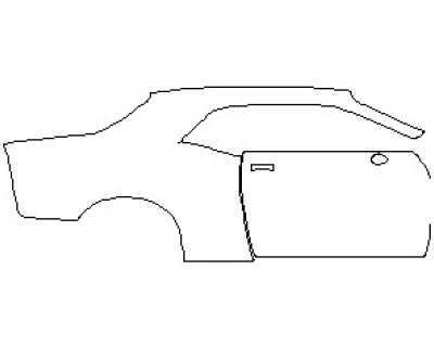 2021 DODGE CHALLENGER GT AWD REAR QUARTER PANEL AND DOOR RIGHT