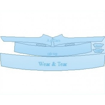 PAINT PROTECTION KIT - 2024 DODGE CHALLENGER GT AWD COMMON WEAR AREA KIT - PRECUT PPF CLEAR BRA WRAP