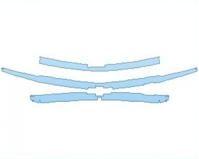 PAINT PROTECTION KIT - 2021 CHEVROLET TAHOE Z71 GRILLE - PRECUT PPF CLEAR BRA WRAP