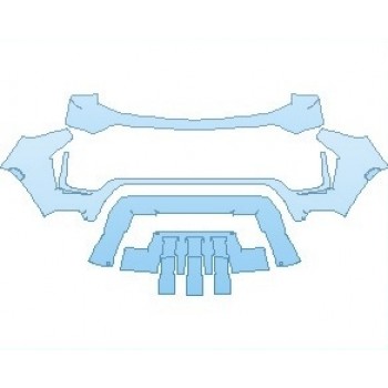 PAINT PROTECTION KIT - 2021 CHEVROLET TAHOE Z71 BUMPER - PRECUT PPF CLEAR BRA WRAP