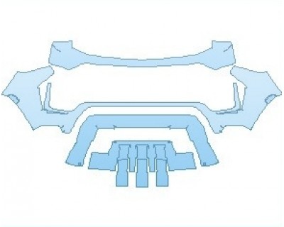 PAINT PROTECTION KIT - 2021 CHEVROLET TAHOE Z71 BUMPER - PRECUT PPF CLEAR BRA WRAP